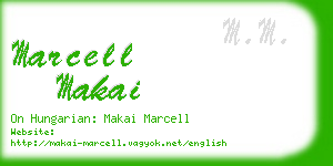 marcell makai business card